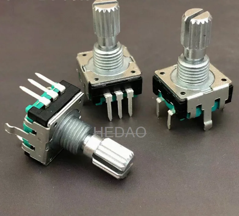 5pcs/LOT M50W Computer Speakers Line Volume Control 24 Potentiomet DIP5 Switch Encoder Infinite EC12 Shank Length 15mm