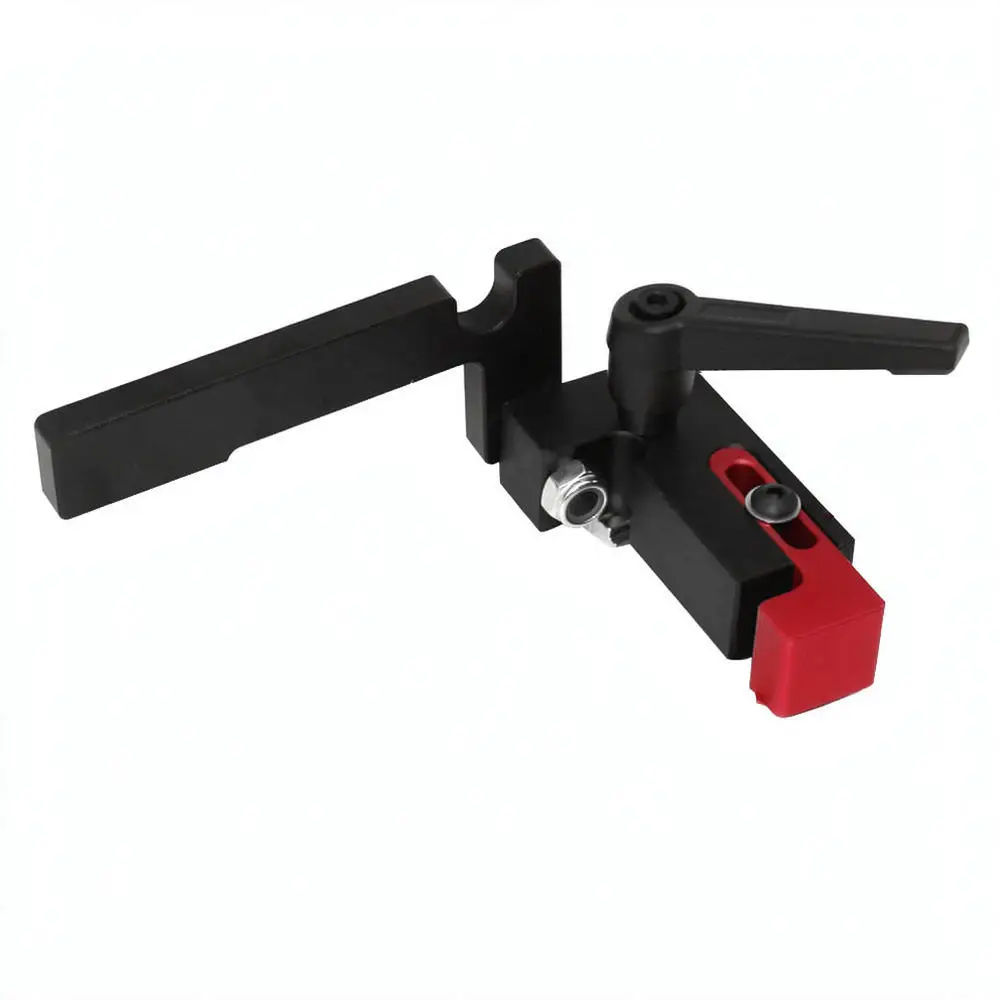 Adjustable Fence Stop For Type 75 Woodworking T Track Miter Slot Sliding Block Precision Positioner Cutting Jig Tool