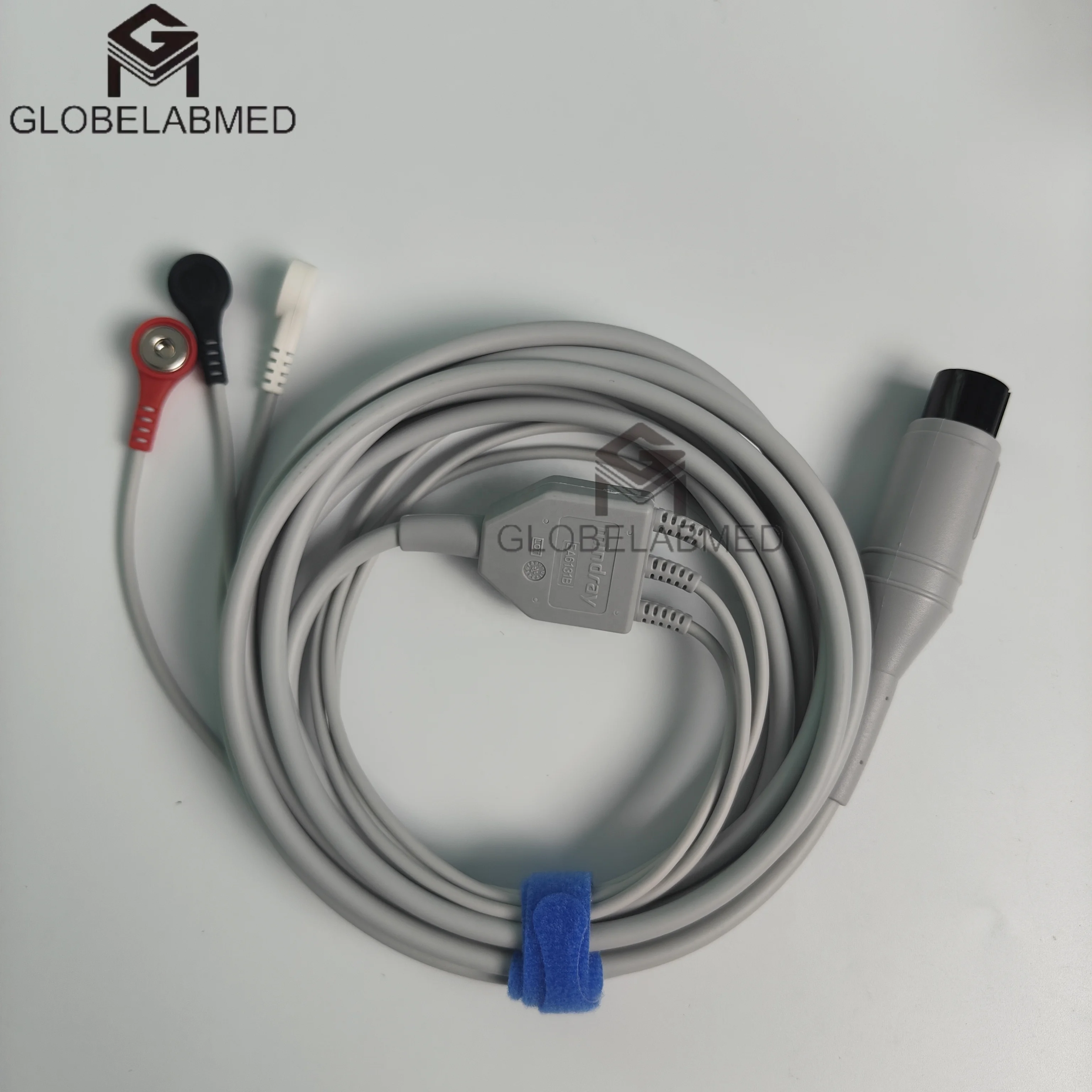 Hospital Laboratory Equipment 3-Lead Integrated Cardiac Cord Defibrillation AHA EGC Cable 0010-30-43117 EA6131B MEC For Mindray