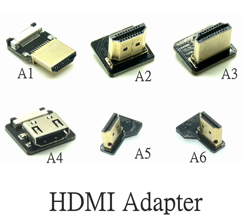Micro HDMI-Mini HDMI 90 Degree Adapter 5cm-100cm FPC Ribbon Flat FPV HDMI-Cable Pitch 20pin For Multicopter Aerial Photography