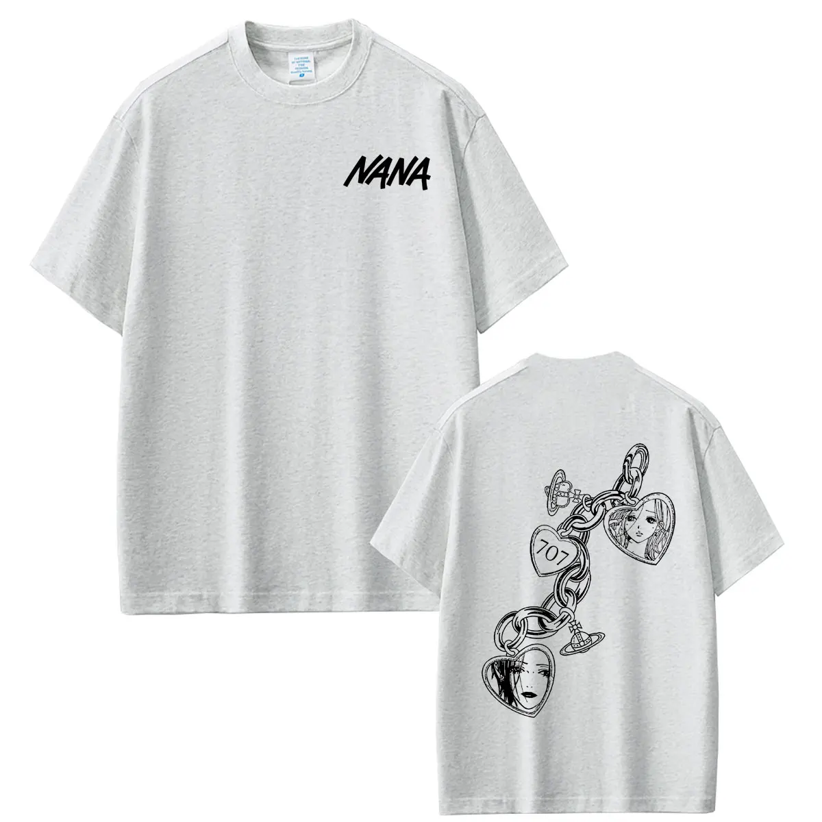 Anime Black Stones Komatsu Oosaki Nana T-shirt Men Women Manga Y2k Cosplay Streetwear Male Fashion Oversized Crewneck T Shirts view 5