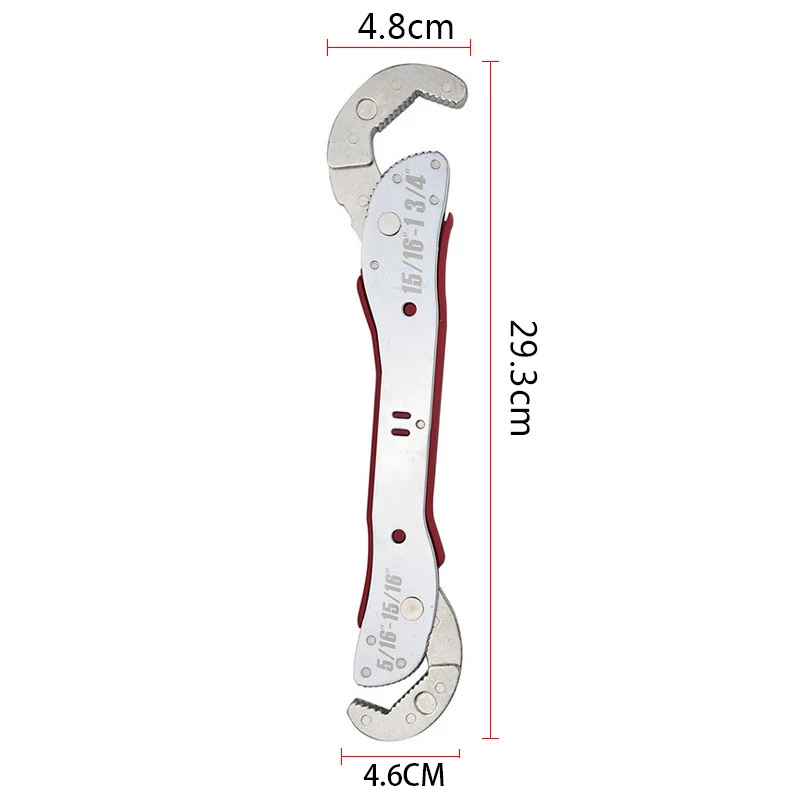 Adjustable Wrench Multi-function Purpose Spanner Tools 9-45mm Universal Wrench Pipe Home Hand Tool Quick Snap Grip