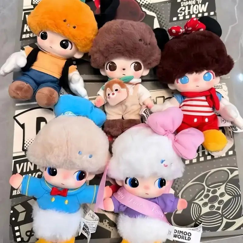 

Dimooworld Series Vinyl Plush Keychain Blind Box Trendy Toy Gift Box Figurine Mickey Doll Toy Backpack Pendant Decoration Gift
