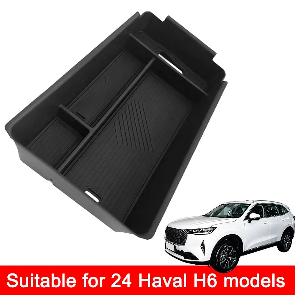Center Console Organizer Box For Haval H6 2024 Plastic Anti-Slip Armrest Storage Box Container Insert Tray Car Interior Accessor