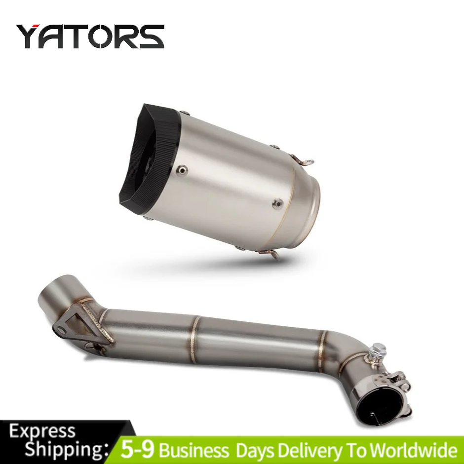 

For Honda CBR1000RR 2008-2016 Exhaust System Mid Link Pipe Slip on Muffler Tips Exhausts Pipes