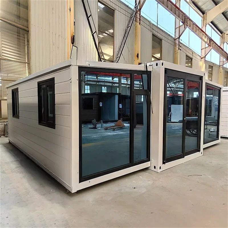 Mobile Container House Prefabricated Expandable Modular Home Tiny Living Cabin Office Prefab Housing Portable Shelter Hot Sale