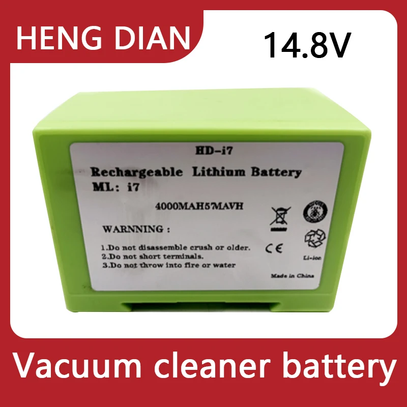 HD Battery14.4V 4000MAH For iRobot Roomba i3,i4, i7/+, i8/+, 7150,e5150,e5152,e5158,e6198,i7158,i7550,i7558,i31502F,i8550