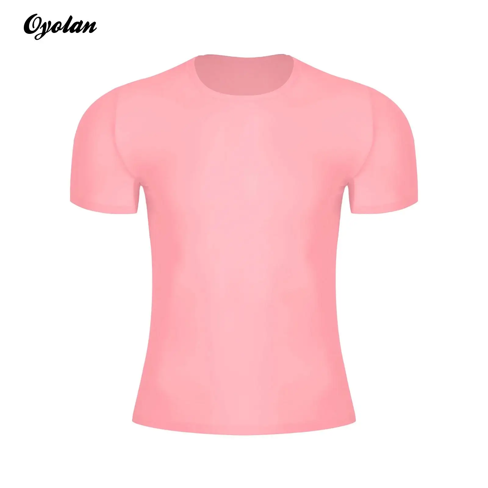 Mens Short Sleeve Quick-dry Ultra-thin Top Ice Silky Fitness Pilates T-shirt Tops Round Neck Gym Fitness Bodybuilding Sportswear