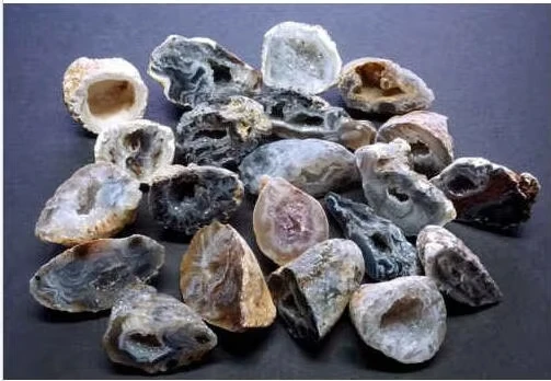 1/4 lb Lot Bulk Large Oco Agate Geodes Natural Crystal Druzy Halves (4 oz)