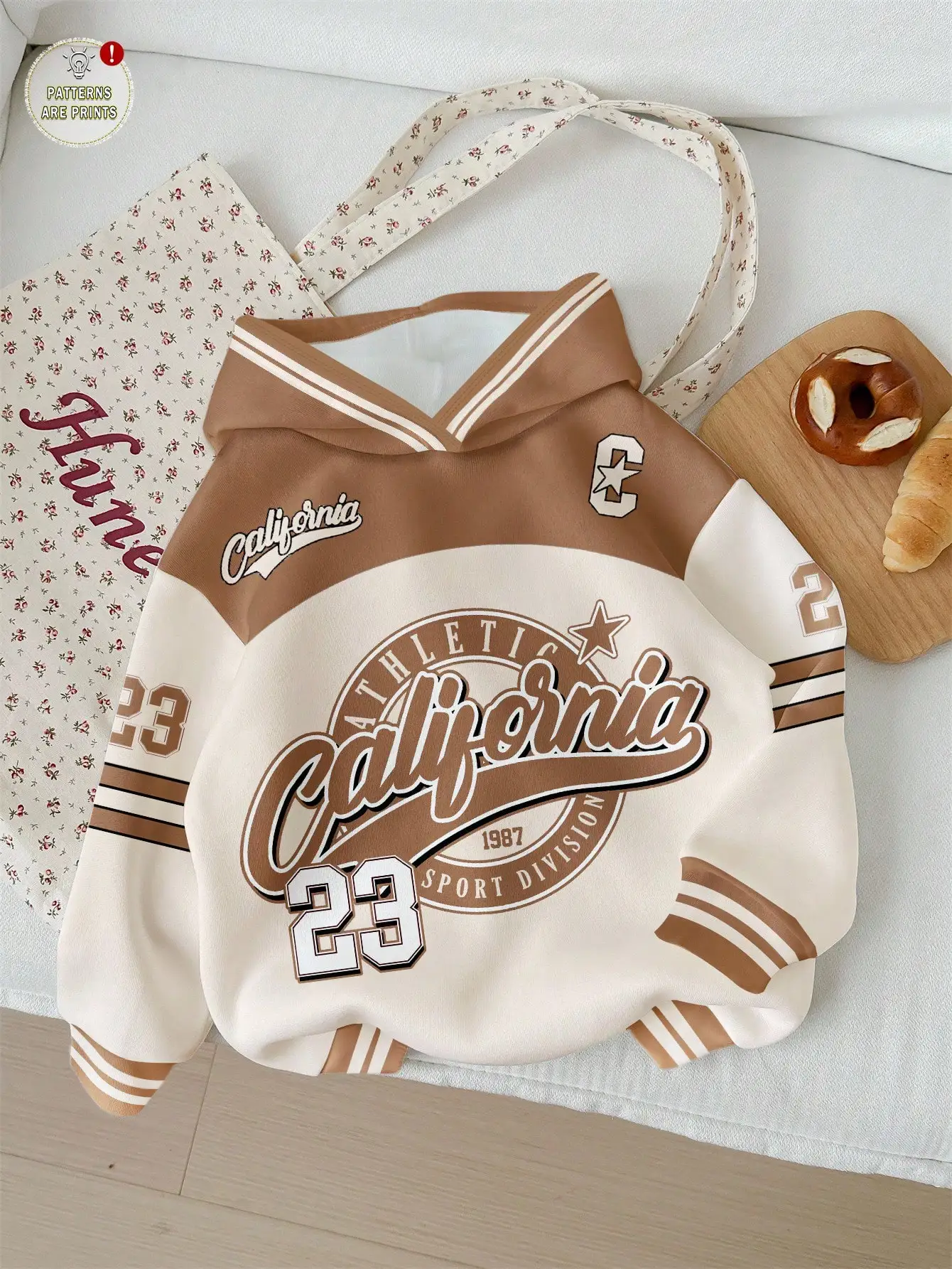 

Спортивная толстовка в винтажном стиле California, свободного кроя, с длинными рукавами и принтом номера 23, повседневная одежда для осени и зимы