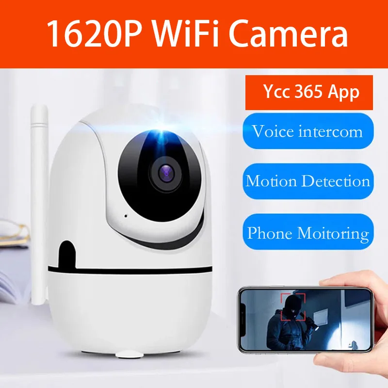 IP Wifi Camera 1620P Surveillance Security YCC365 Plus Cloud Wireless Monitor Smart Track Night Vision CCTV Video Surveillance