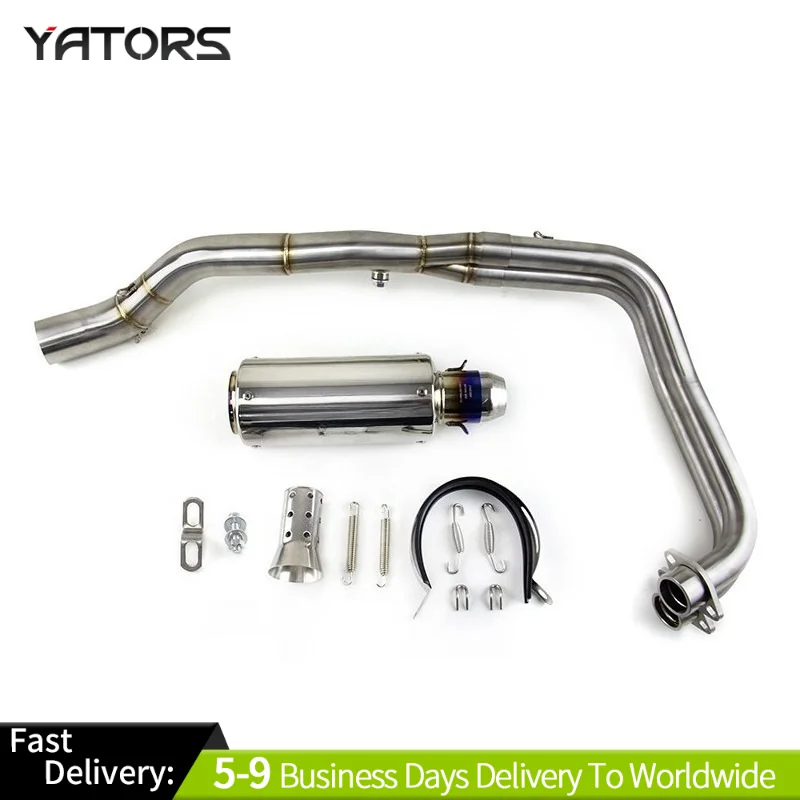 

Exhaust Systems Exhausts Pipes For Yamaha YZF R3 2015-2025 MT-03 Whole System Blue Muffler Exhaust Header Pipe