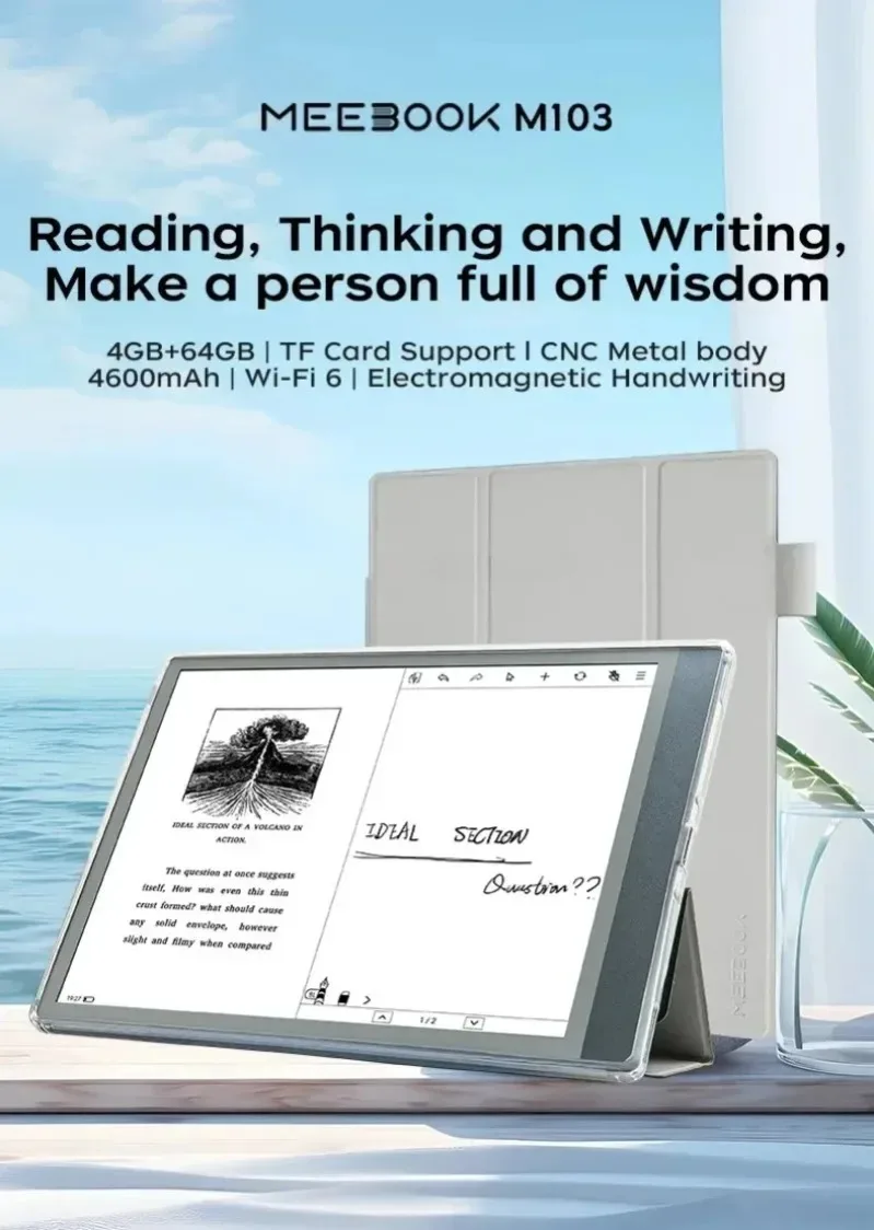 MEEBOOK M103 10.3-inch high-definition ink screen ebook ereader electromagnetic pen handwriting e-reader e-book high-performance