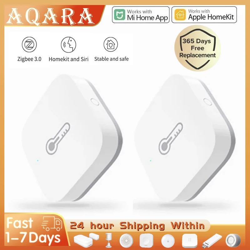 

Aqara Temperature Humidity Sensor Zigbee 3.0 Wireless Smart Linkage Thermometer Hygrometer Control Work With Mi Home Homekit APP