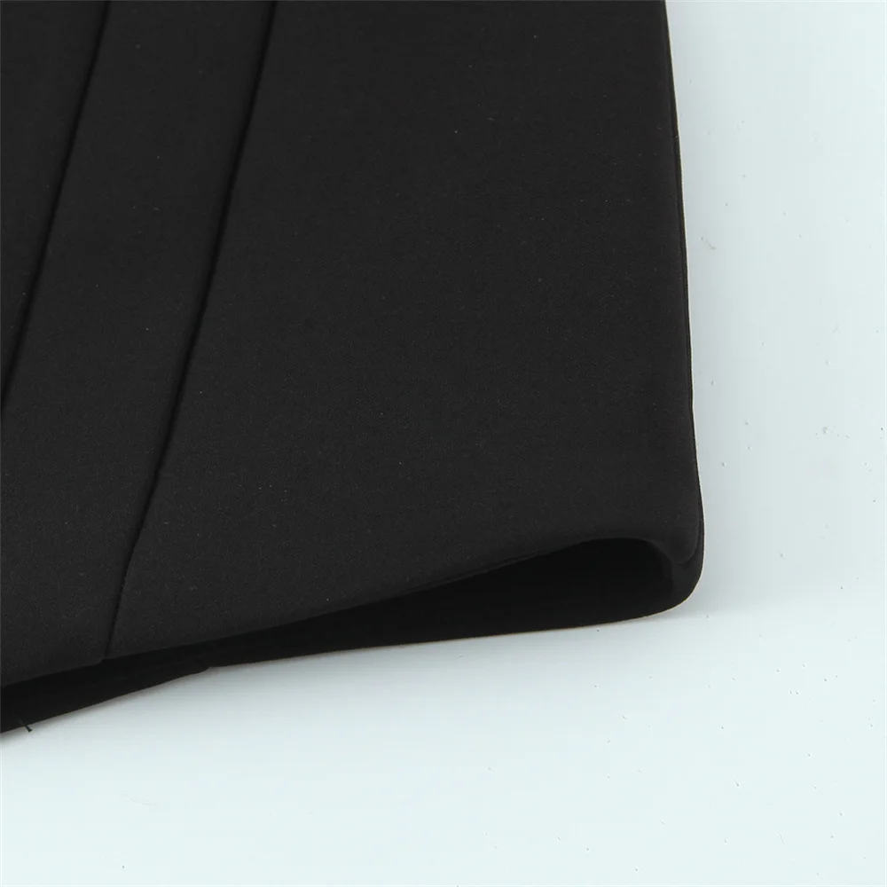 ملابس نسائية شتوية جديدة بمزاج فرنسي قصير على شكل قلب وياقة مكشوفة الأكتاف فستان بدون حمالات على شكل زهرة متباينة #6