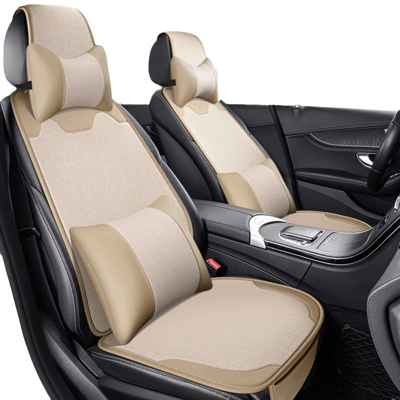 General Motors Seat Cushion Moisture Wicking Linen Seat Cushion Five Seats Breathable Cushion Taxi Label Comfort Seat