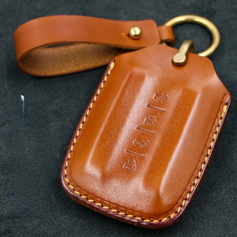 For Tank 300 2021 2022 2023 2024 Leather  Car Remote Key Case Cover Special for Key Accessories