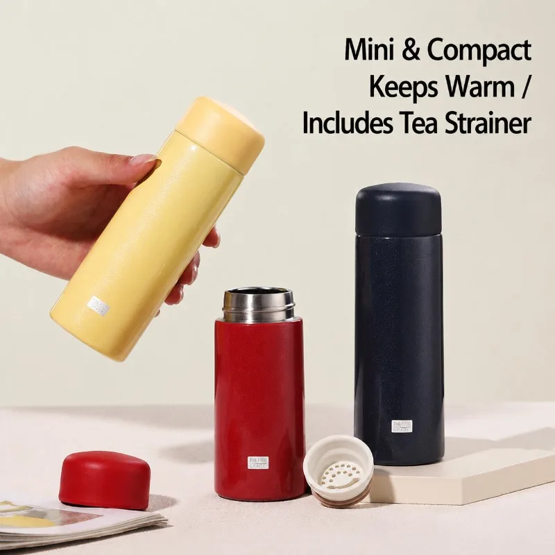 New‑arrival Mini‑sized Insulated Tumbler Female‑oriented Pocket‑friendly Drinking Mug 304‑stainless‑steel Water Cup Elegant
