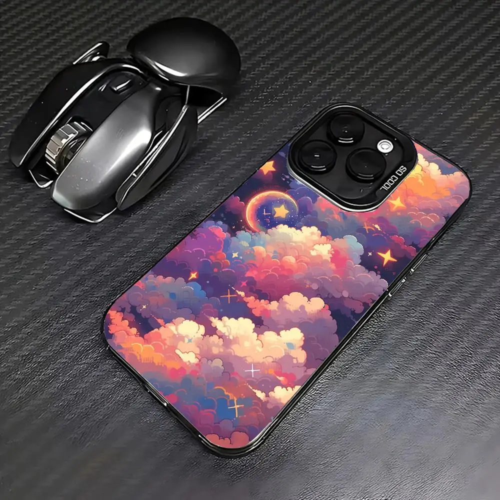 

Colorful clouds Phone Case case for iPhone17 16 15 14 13 12 11 Pro/ Max/Plus shock-proof rear cover anti-fingerprint
