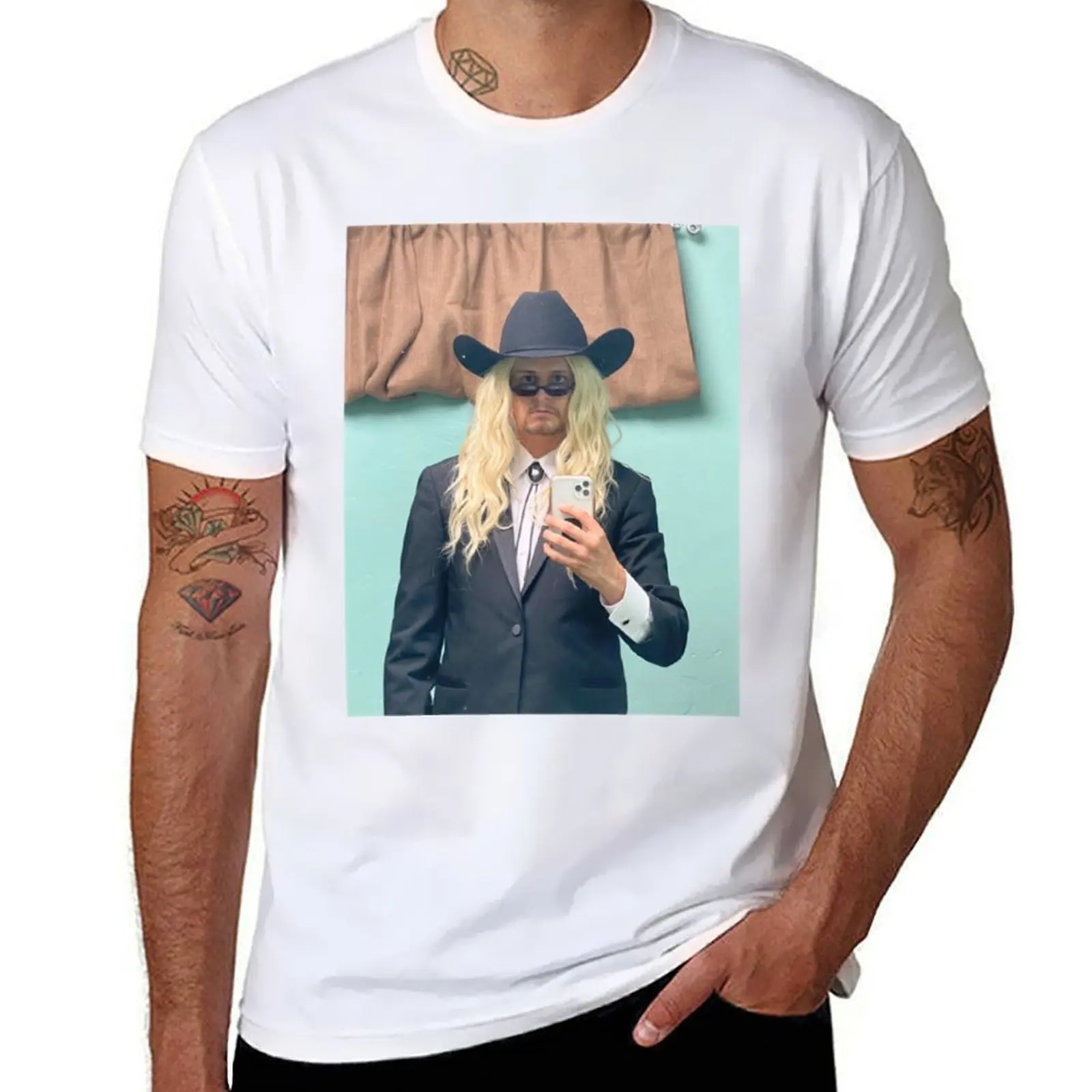 

plain Oliver tree Cowboy graphic shirts T-Shirt t black t shirts 100% package t-shirt cotton man for man cotton Long