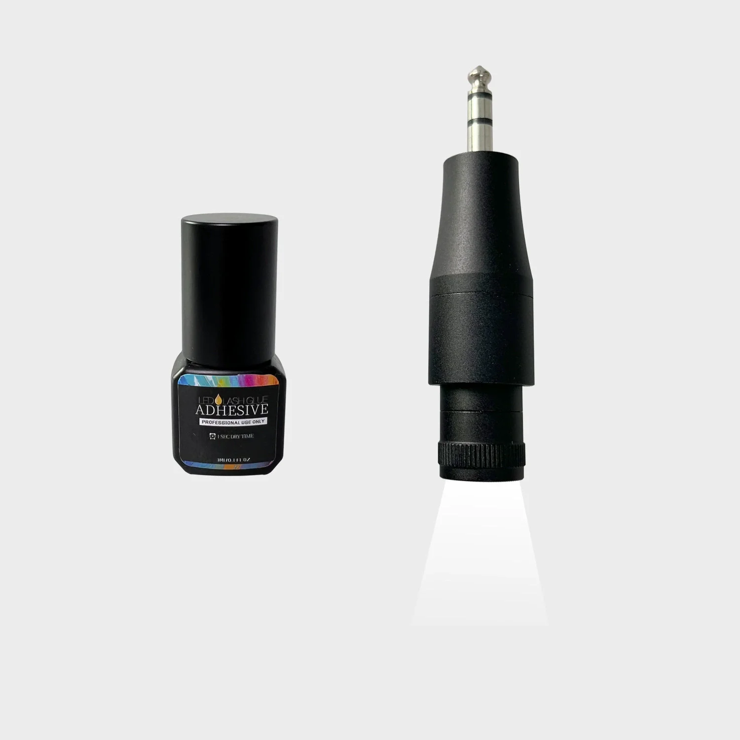 

Светодиодный белый свет, ультрафиолетовый УФ-прожектор, регулировка наращивания ресниц, лампа для отверждения, крышка, аксессуары, 1/2 бутылки клея