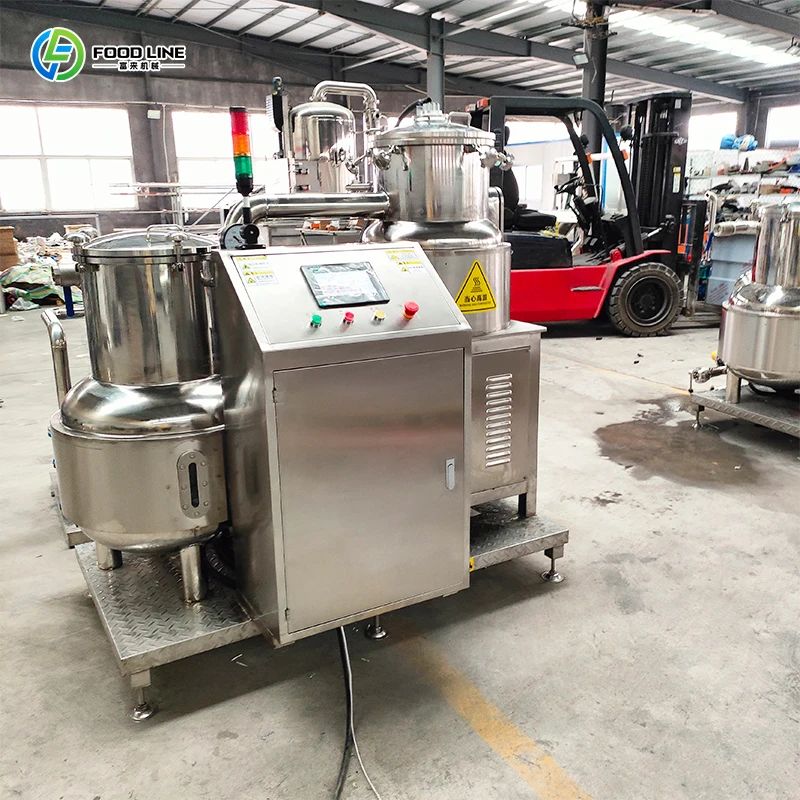 Fully Automatic Chicken Rice Puff Potato Chips Vacuum Frying Machine  Food Processing Equipment Supply Machine