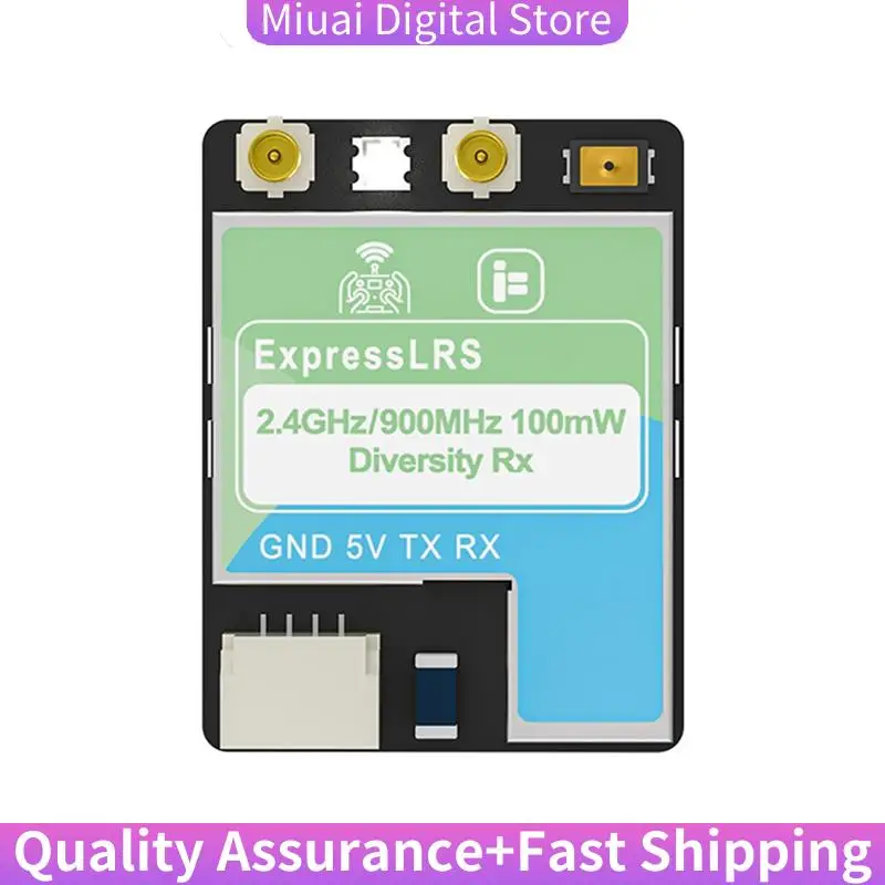 

ELRS Dualband Receiver 100Mw Diversity RX Dual 160Mm Antenna 2.4G/900M For FPV Long Range Freestyle Drone Parts-A74Z