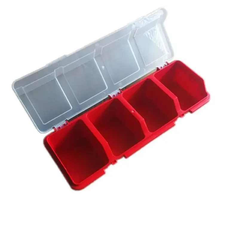 1Pc Multi-Compartment Organizer Box for Screws & Small Parts - Durable Plastic Hardware and Jewelry Storage Case Tool Box 공구함
