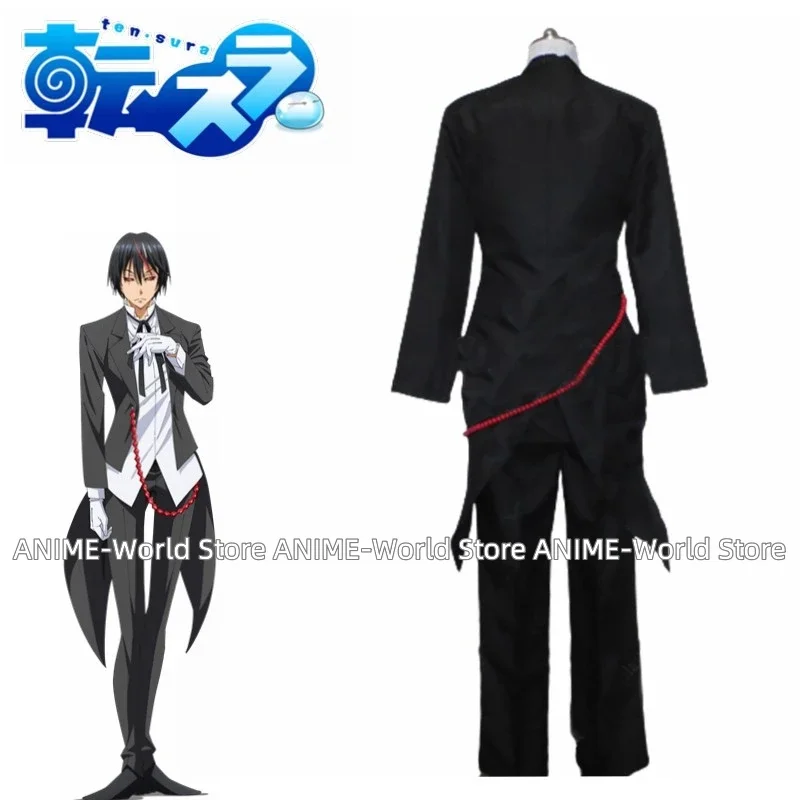 That Time I Got Reincarnated as a Slime Tensei Shitara Suraimu Datta Ken Diablo Uniform Halloween Men Outfit Wig Cosplay Costume