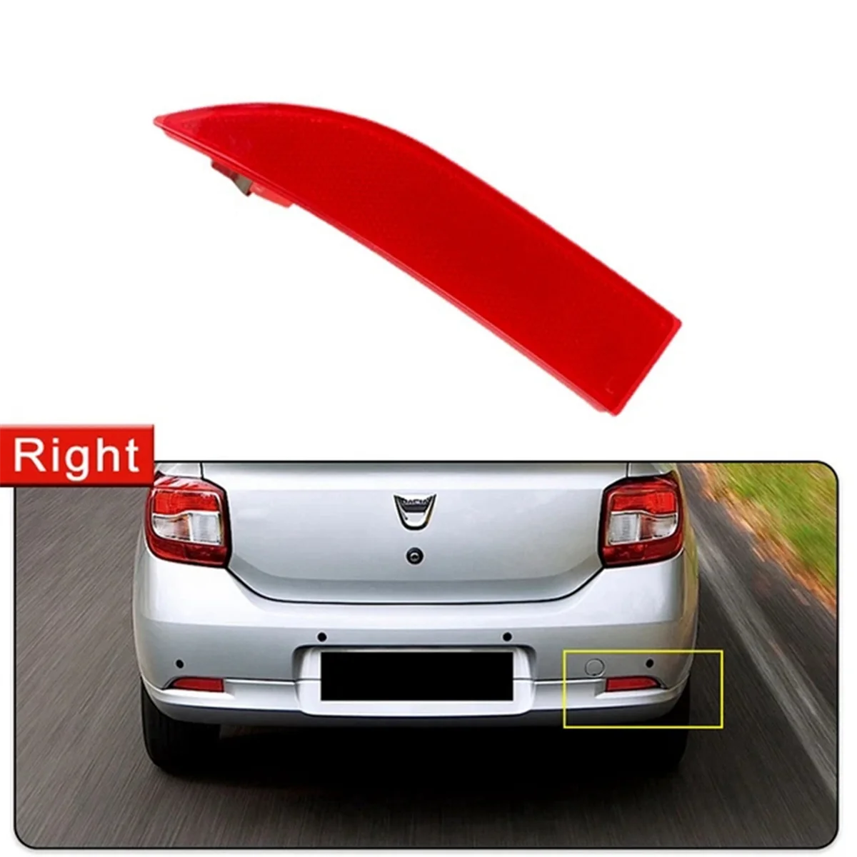 X64A_Rear Bar Reflector Speedlight Renault용 후방등 방지 라이트