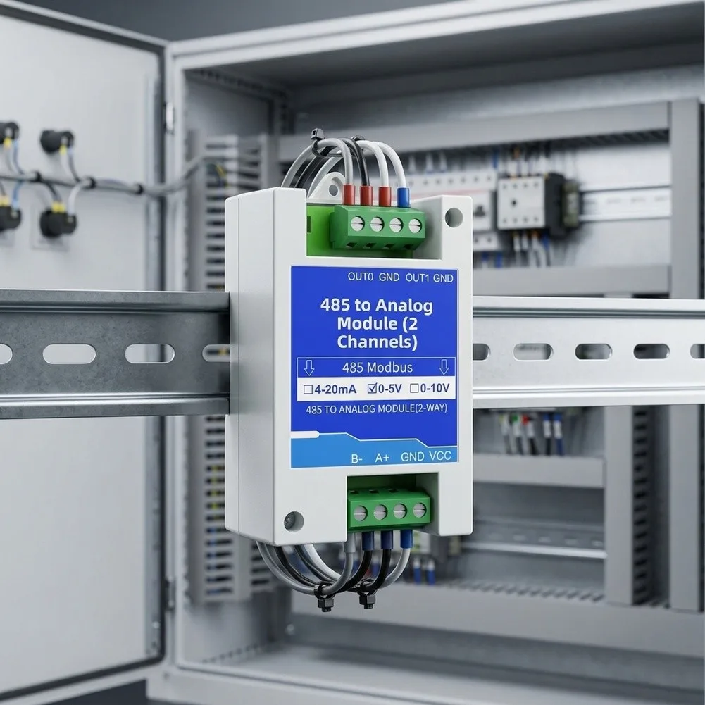 4-20mA 0-5V 0-10V Analog Input Module with RS485 Output for Process Control Systems for rtu Protocol DC5-30V Operation