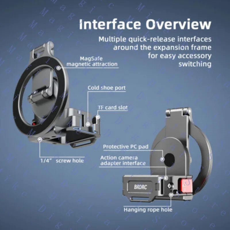 

UU Teleprompter Stand Suitable for DJI OSMO POCKET 3 Teleprompter Magnetic Bracket