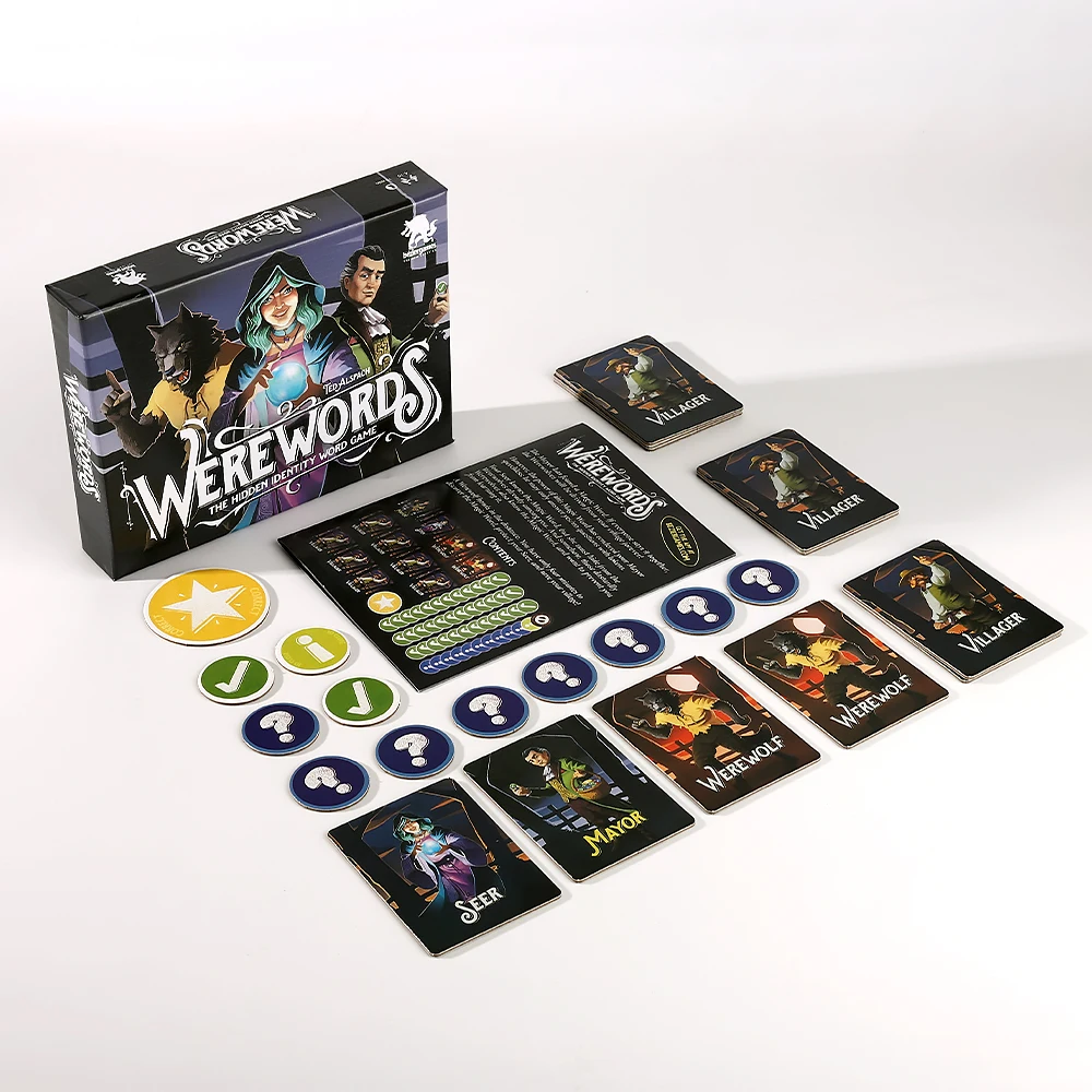 

Ролевая настольная игра Werewolf Truth, аркадная настольная игра в стиле фэнтези, стратегическая карточная игра для 4-10 игроков, настольная шахматная игра