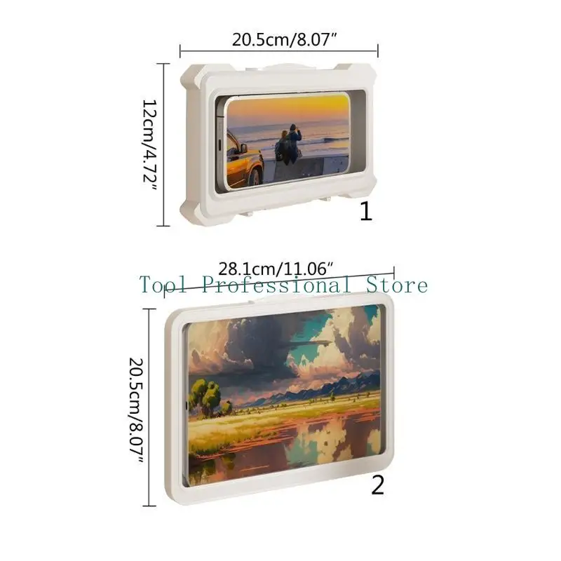 57QF حامل هاتف دش مقاوم للماء 360 درجة دوران دش حالات الهاتف رف الحمام جدار جبل قوس للهواتف المحمولة