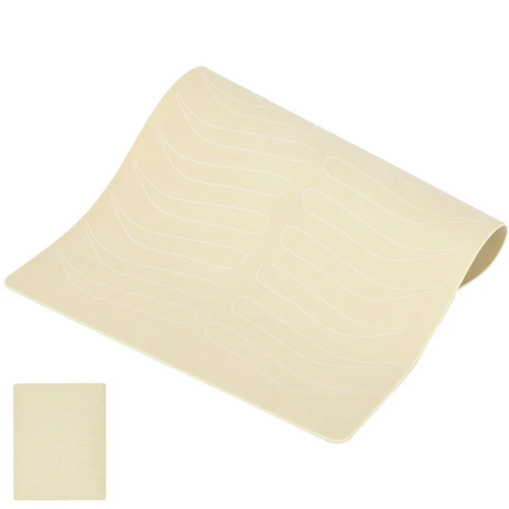 

1 шт., силиконовый тренировочный лист премиум-класса для татуировки бровей, гибкий реалистичный поддельный лист для художников, портативные инструменты для практики татуировки, салон