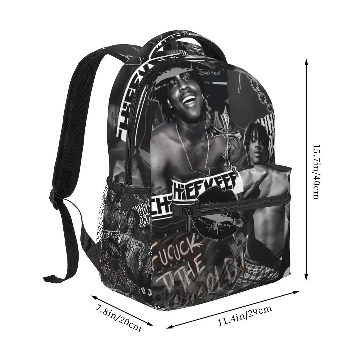 Rapper Chief Keef Chicago Hates You Same Style Backpack Hot Sale Daypack Boys Girls BookBag School Bag Shoulder Bags For Unisex