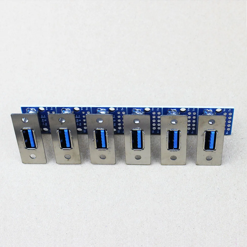 1Pcs USB3.0 Male Female Horizontal with Screw Fixing Hole USB with Pin Test Board Connector WP-159 image 2