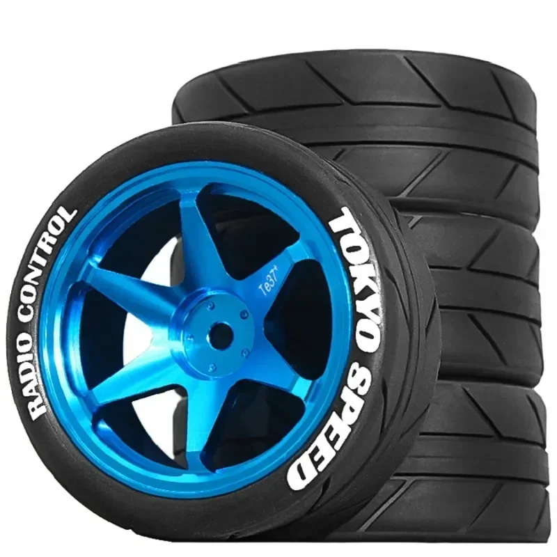 

65mm Rally CNC High Strength Metal Wheel Tires for MJX HYPER GO 14303 14304 14302 14301 1/14 RC car Modification parts
