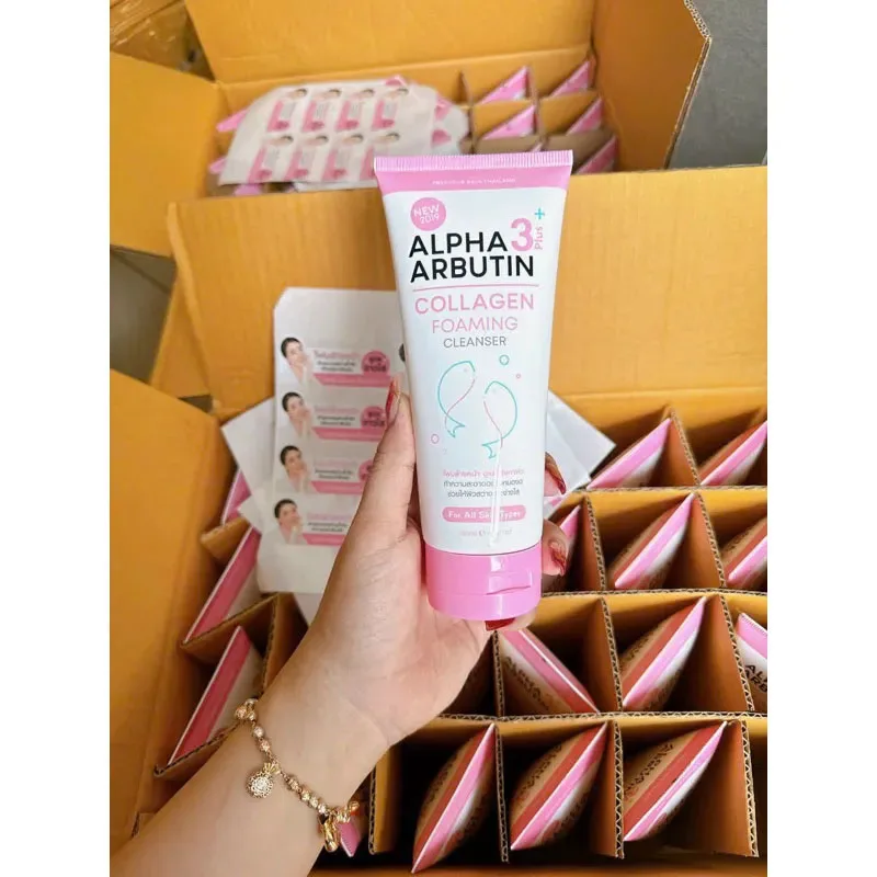 Cleanser Skin Blemishes Dark Spots Alpha Arbutin 3 Plus Collagen Bright White Firmness Brightening Even Skin Tone And Smooth