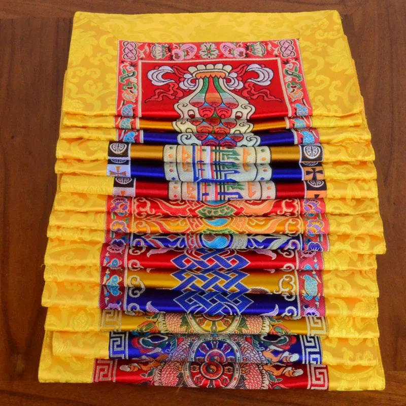Mat Altar Offering Table Worship Buddha Statue Cloth Pad Thickened Table MATS Yellow Buddha Altar Mat Tablecloth Pray Blessings