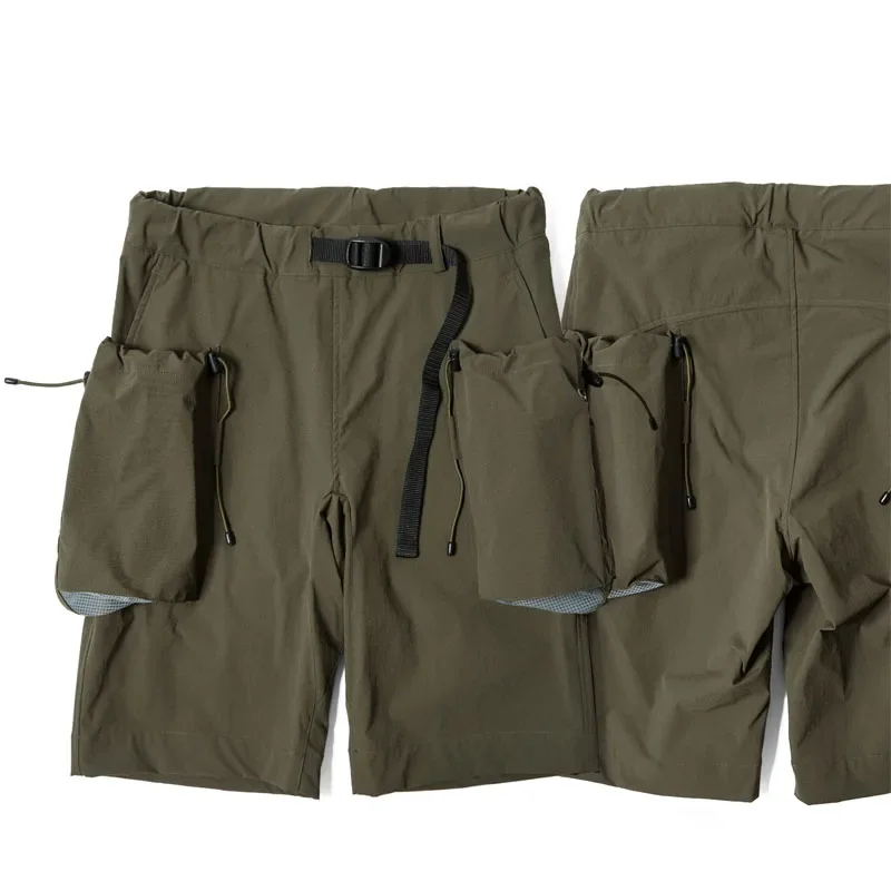 

CMF Outdoor Waterproof Mountaineering Short Pants with Large Pockets Split Loose Breathable Casual Shorts