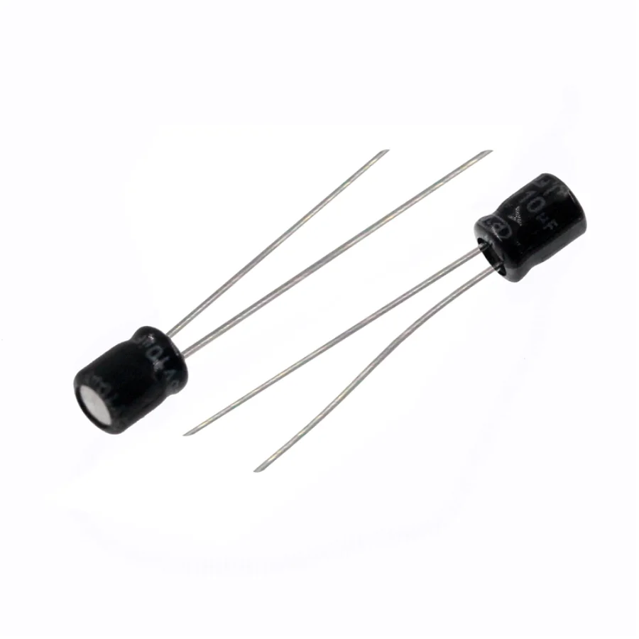 Capacitor eletrolítico de alumínio, radial, 10uF, 16V, 10MFD, 16WV, 3x5mm, 10UF16V, 100 PCes