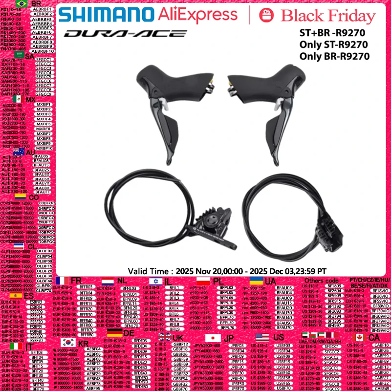 

SHIMANO Dura ace Di2 ST-R9270 BR-ST-R9270 Only Electronic Part 2x12S Only Shfiter Brake Original Parts