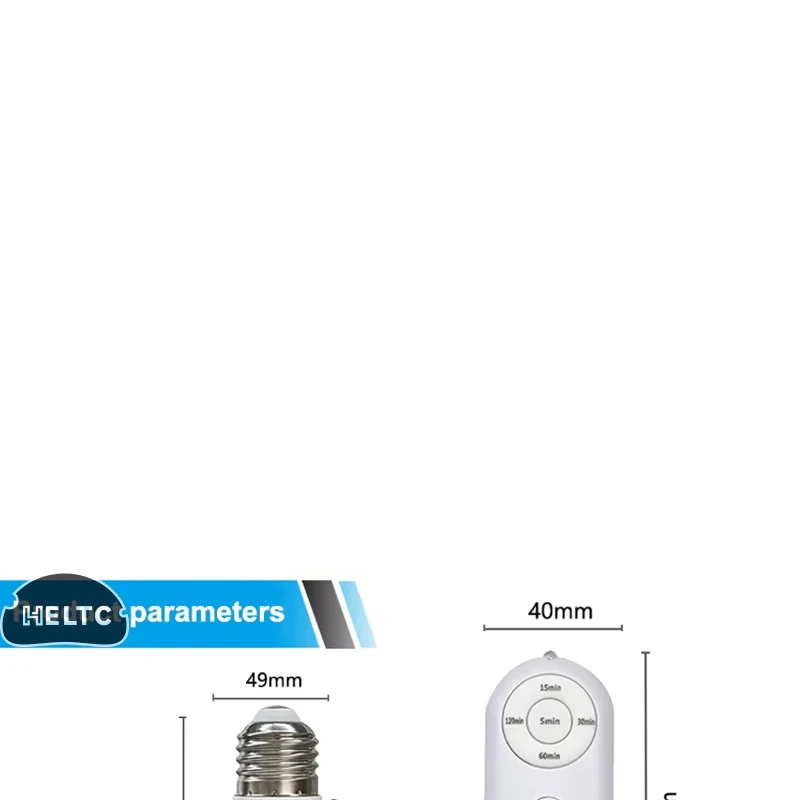 

1Set E27 Led Lamp Base With Wireless Remote Control Smart Timer AC85-265V Light Bulb Holder Socket Adapter Converter Adjustable