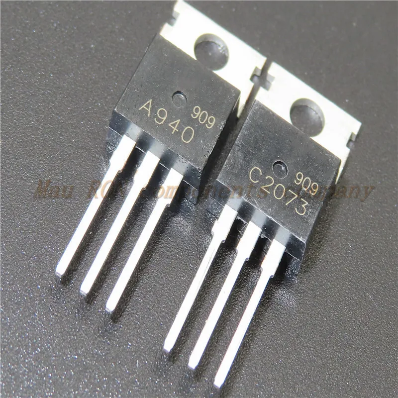 10PCS/LOT 2SA940 2SC2073 A940 C2073 (5PCS 2SA940 + 5PCS 2SC2073 )  audio pair tube TO220   New original  In Stock