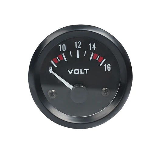 Imagen 2 del producto Medidor de vehículo de 12V para automóvil, medidor de 2 "", 52mm, temperatura del agua, presión de aceite, voltios de combustible, prensa de aceite, kg, amperímetro, carcasa negra