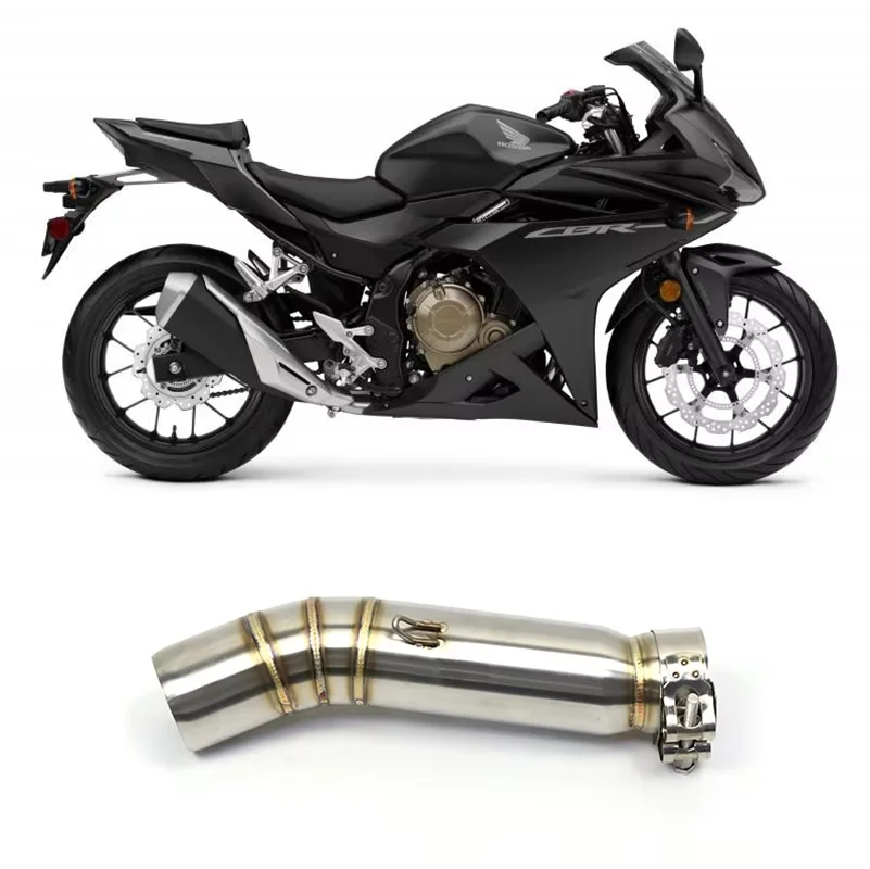 

Motorcycle Exhaust Pipe Joint Middle Section Connecting Pipe Connection New Muffler Pipe Suitable for Honda Cbr500R Cbr500 Cbr30
