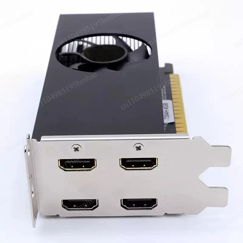 Desktop four-screen 4hdmi splicing projection half-height server graphics card