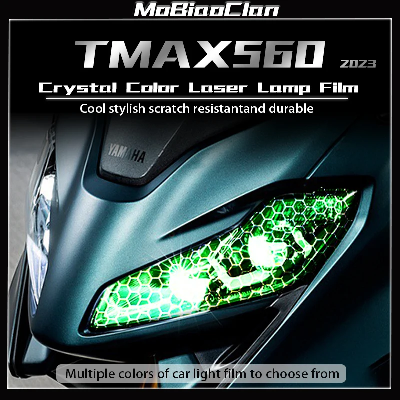 

For Yamaha TMAX560 2022 2023 honeycomb laser protection sticker headlight tail light film modification accessories