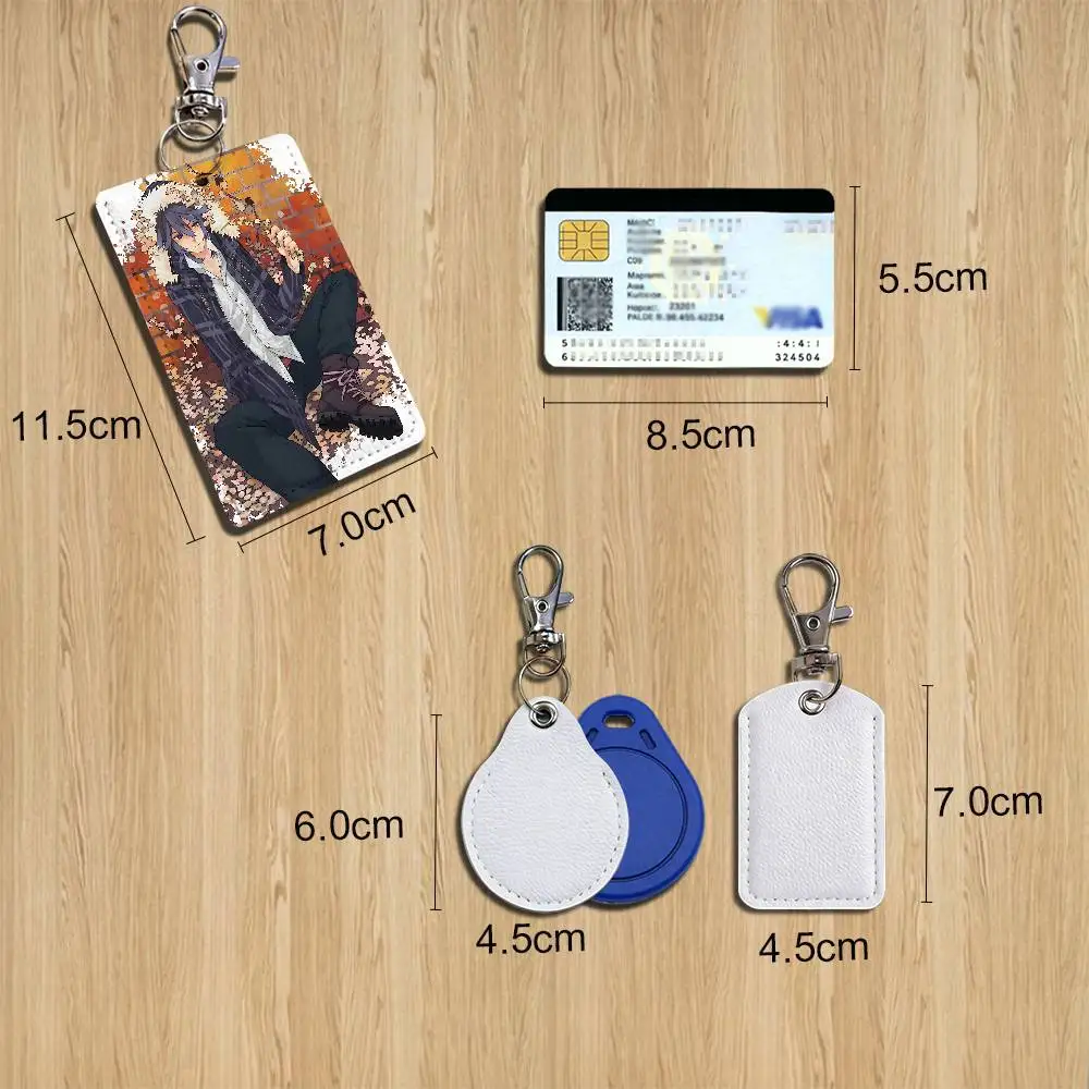 Nighttime activities Ichinose Shiki Card Holder With Keychain Executive Protection For Bank Credit Subway Bus Case